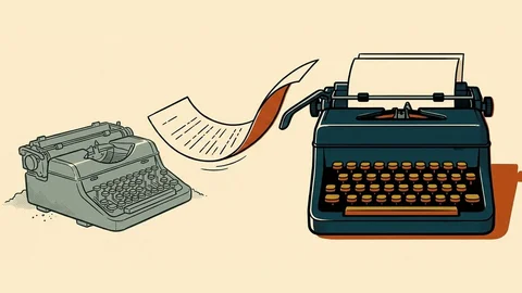 Screen-print illustration of a dusty abandoned panel beside a working one, a single cable being unplugged from the first and seated into the second